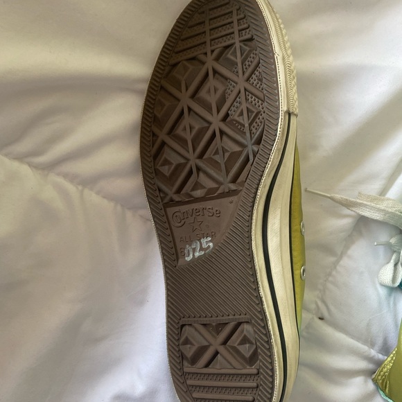 Converse all stars psychedelic green/ blue  shoes men’s size 6 women’s size 8 - Picture 8 of 11